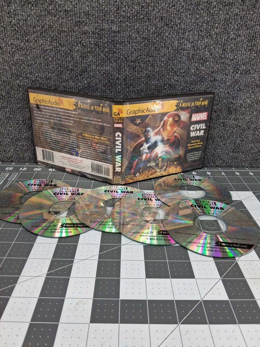 Marvel Civil War Novel Graphic Audio CD Stuart Moore